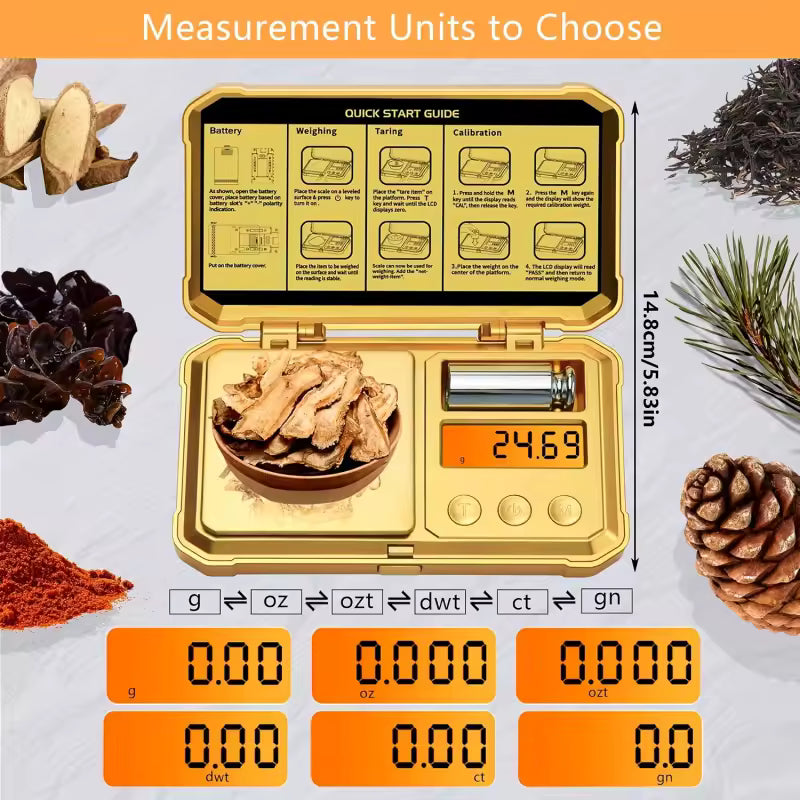 🎵High-precision Digital Pocket Scale